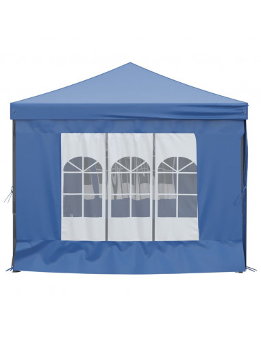 Tenda per Feste Pieghevole con Pareti Laterali Blu 3x6 m