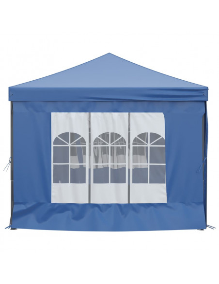 Tenda per Feste Pieghevole con Pareti Laterali Blu 3x6 m