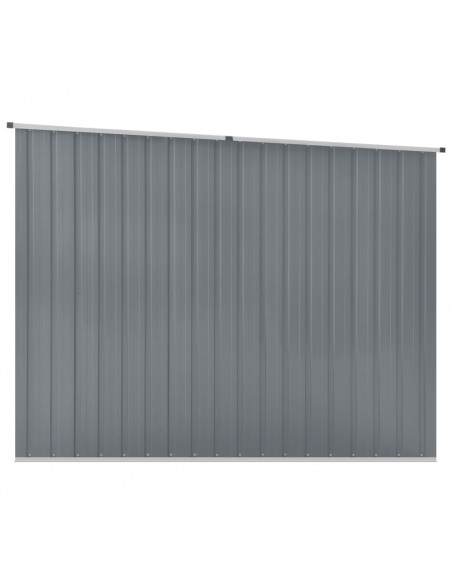 Capanno da Giardino Grigio 195x198x159 cm in Acciaio Zincato