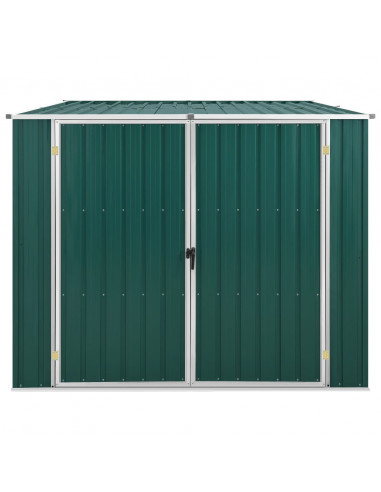 Capanno da Giardino Verde 195x198x159 cm in Acciaio Zincato