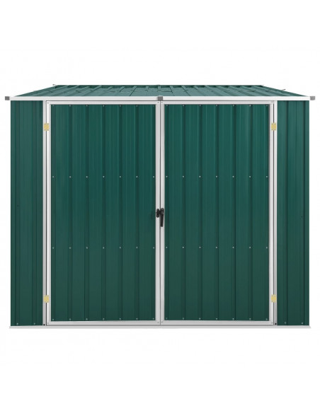 Capanno da Giardino Verde 195x198x159 cm in Acciaio Zincato