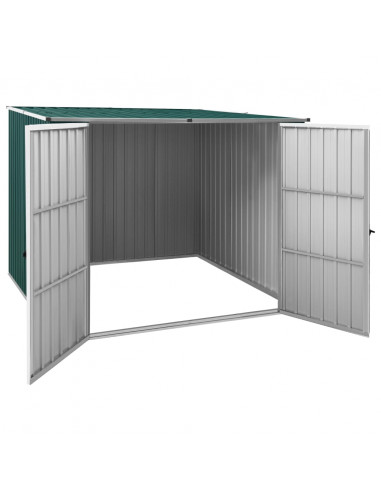 Capanno da Giardino Verde 195x198x159 cm in Acciaio Zincato