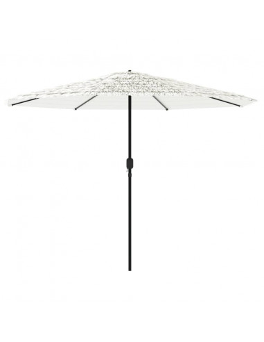 Ombrellone Giardino con Palo in Acciaio Bianco 388x388x248 cm