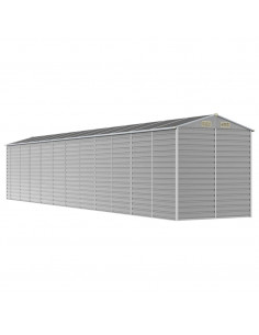 Capanno da Giardino Grigio Chiaro 191x980x198cm Acciaio Zincato 2