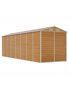 Capanno Giardino Marrone Chiaro 191x640x198cm Acciaio Zincato 2