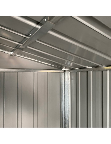 Capanno Giardino Marrone Chiaro 191x640x198cm Acciaio Zincato