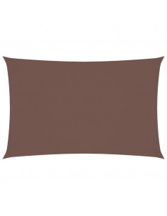 Parasole a Vela Oxford Rettangolare 2x4,5 m Marrone 2