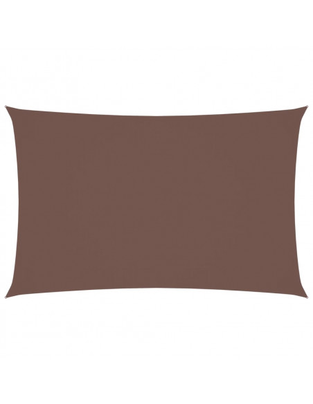 Parasole a Vela Oxford Rettangolare 2x4,5 m Marrone