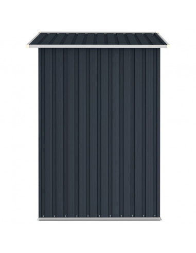 Capanno da Giardino Antracite 205x129x183 cm in Acciaio Zincato