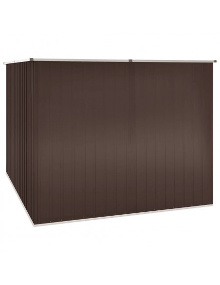 Capanno da Giardino Marrone 195x198x159 cm in Acciaio Zincato
