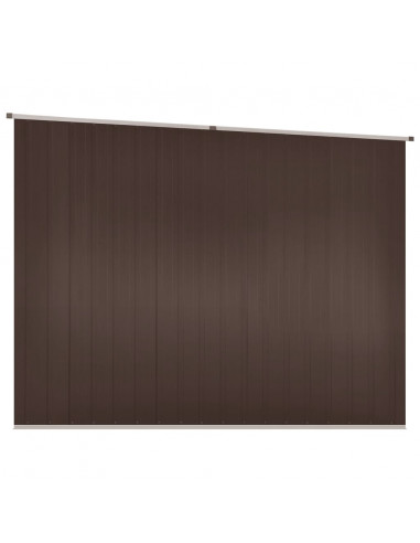 Capanno da Giardino Marrone 195x198x159 cm in Acciaio Zincato