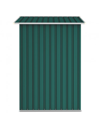Capanno da Giardino Verde 205x129x183 cm in Acciaio Zincato