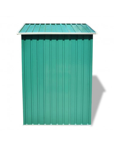 Capanno per Attrezzi in Metallo Verde 204x132x186 cm