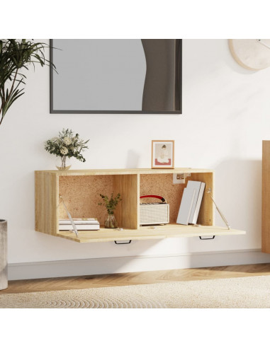 Mobile Pensile Rovere Sonoma 100x36,5x35 cm Legno Multistrato