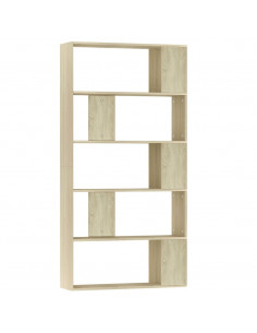 Libreria/Divisorio Rovere Sonoma 80x24x159 cm Legno Multistrato 2