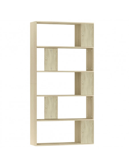 Libreria/Divisorio Rovere Sonoma 80x24x159 cm Legno Multistrato
