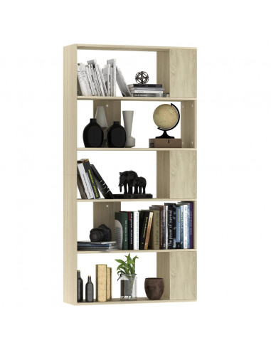 Libreria/Divisorio Rovere Sonoma 80x24x159 cm Legno Multistrato