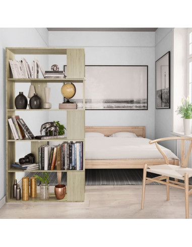 Libreria/Divisorio Rovere Sonoma 80x24x159 cm Legno Multistrato