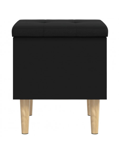 Panca Portaoggetti Nera 42x42x46 cm in Legno Multistrato