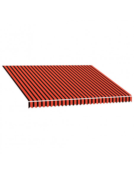 Tenda da Sole in Tela Arancione e Marrone 400x300 cm