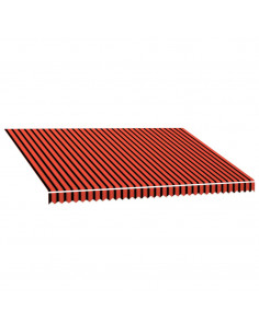 Tenda da Sole in Tela Arancione e Marrone 450x300 cm 2