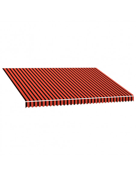 Tenda da Sole in Tela Arancione e Marrone 450x300 cm