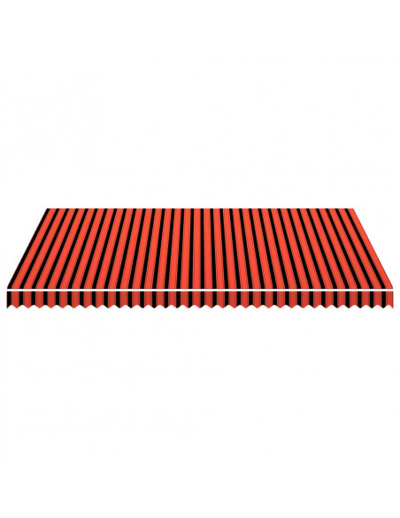 Tenda da Sole in Tela Arancione e Marrone 450x300 cm