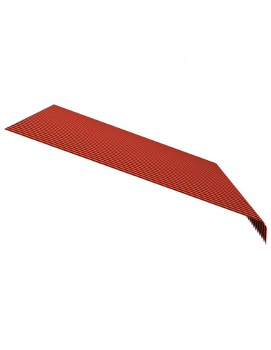 Tenda da Sole in Tela Arancione e Marrone 450x300 cm