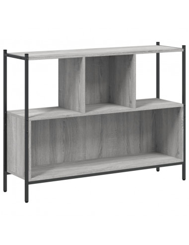 Libreria Grigio Sonoma 102x28x77,5 cm in Legno Multistrato
