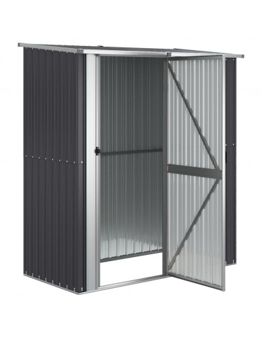 Capanno Biciclette Antracite 180,5x97x209,5 cm Acciaio Zincato