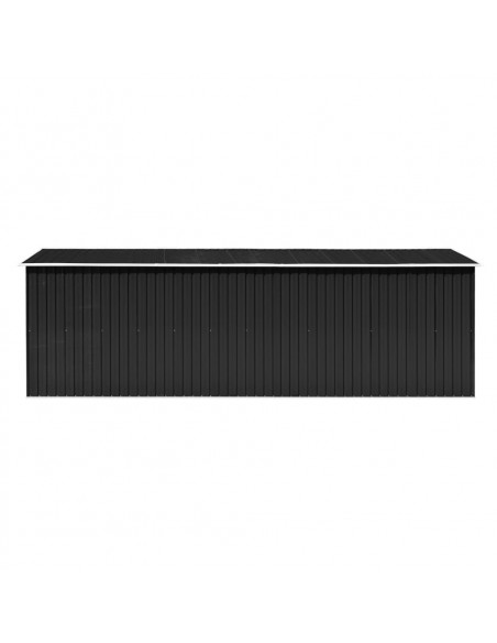 Casetta da Giardino 257x580x181 cm in Metallo Antracite