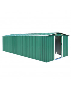 Casetta da Giardino 257x580x181 cm in Metallo Verde 2