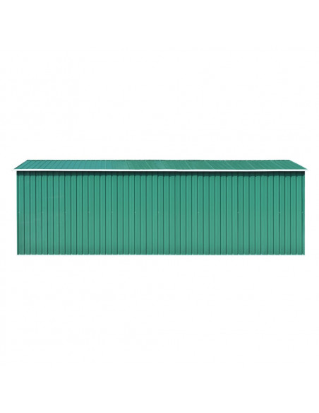 Casetta da Giardino 257x580x181 cm in Metallo Verde