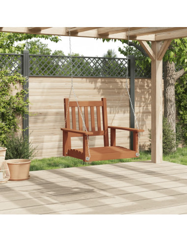 Dondolo da Giardino Catene in Metallo Marrone in Legno di Abete