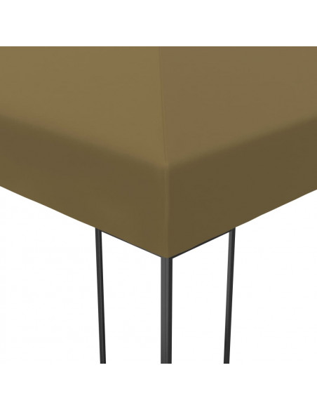 Gazebo con Luci LED a Stringa 3x4 m Grigio Talpa