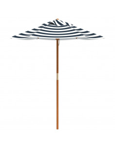 Ombrellone da Giardino per Bambini con Palo in Legno Ø120x140cm 2