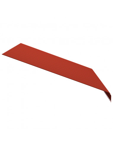 Tenda da Sole in Tela Arancione e Marrone 350x250 cm