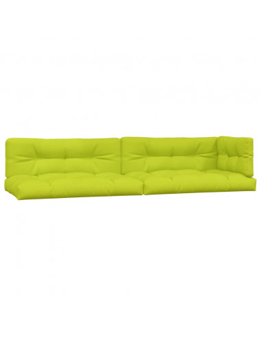 Cuscini per Pallet 5 pz Verde Intenso in Tessuto