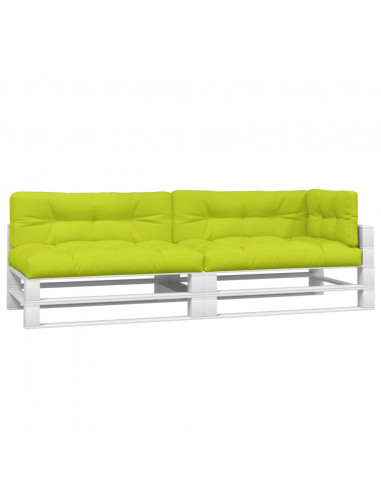 Cuscini per Pallet 5 pz Verde Intenso in Tessuto