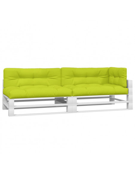 Cuscini per Pallet 5 pz Verde Intenso in Tessuto