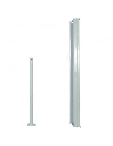 Tenda da Sole Laterale Retrattile 120 x 300 cm Grigia