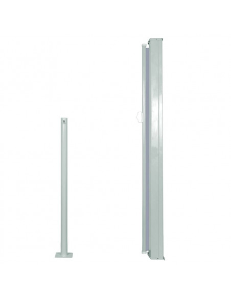 Tenda da Sole Laterale Retrattile 120 x 300 cm Grigia