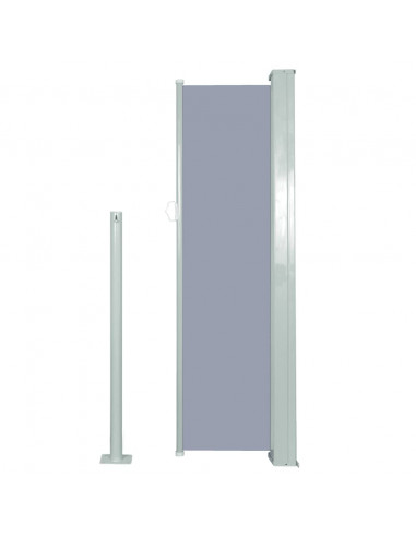 Tenda da Sole Laterale Retrattile 120 x 300 cm Grigia