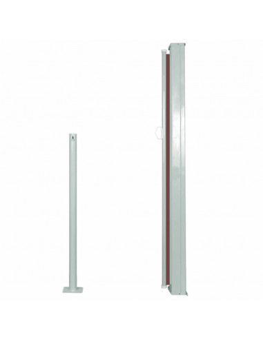 Tenda da Sole Laterale Retrattile 120 x 300 cm Marrone