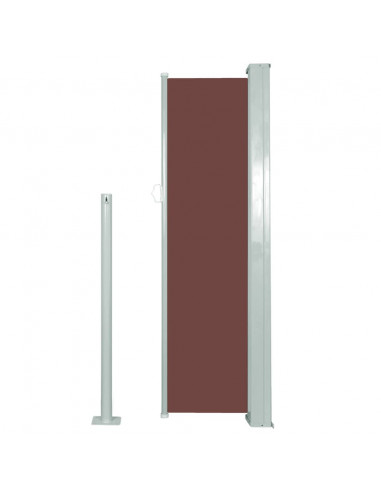 Tenda da Sole Laterale Retrattile 120 x 300 cm Marrone