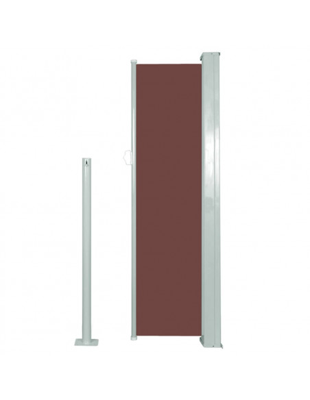 Tenda da Sole Laterale Retrattile 120 x 300 cm Marrone