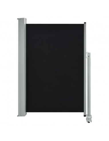 Tenda da Sole Laterale Retrattile 120 x 300 cm Nera