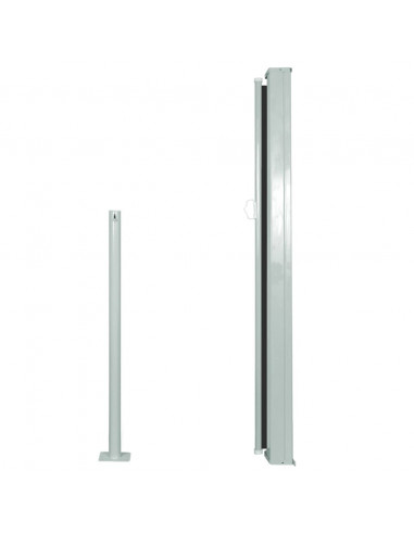 Tenda da Sole Laterale Retrattile 120 x 300 cm Nera