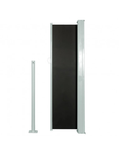 Tenda da Sole Laterale Retrattile 120 x 300 cm Nera