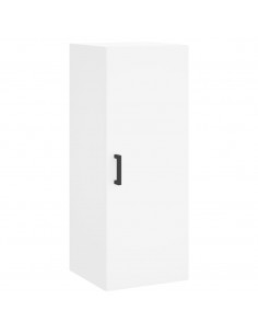 Credenza Bianca 34,5x34x180 cm in Legno Multistrato 2